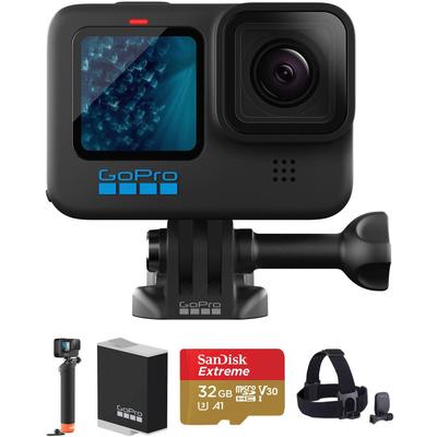 GOPRO HERO11 BLACK KIT MANGO FLOTANTE CORREA CABEZA QUICKCLIP BATERIA ENDURO RECARGABLE
