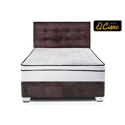 JUEGO DE DORMITORIO EL CISNE DINAMIC 2 PLAZAS CON CAJONES