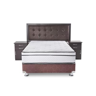 JUEGO DE DORMITORIO EL CISNE SAVAMA QUEEN COL+BOX+CAB+2VEL