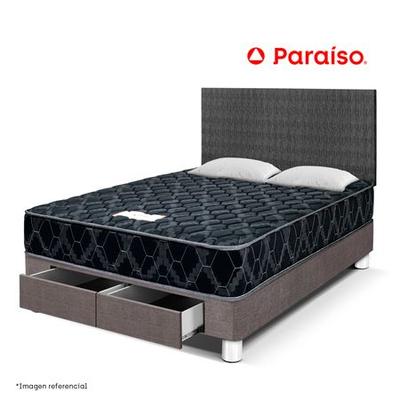 JUEGO DORMITORIO PARAISO CONSUL 2 PLAZAS + 2 ALMOHADAS + PROTECTOR + CABECERA
