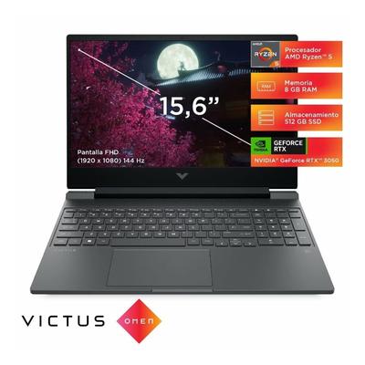 LAPTOP GAMER HP VICTUS RYZEN 5 8645HS 8GB 512GB SSD RTX3050-6GB