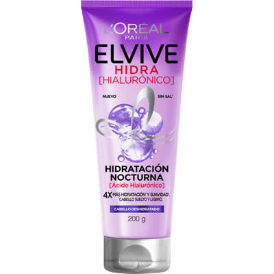 L'OREAL PARIS CREMA TRATAMIENTO HIDRATACION NOCTURNA HIDRA CON ÁCIDO HIALURONICO 200 ML