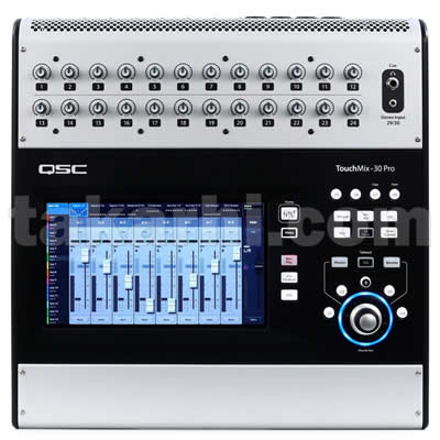 MEZCLADOR DIGITAL COMPACTO QSC TOUCHMIX-30 PRO 32 CANALES PANTALLA TACTIL CONTROL INALAMBRICO