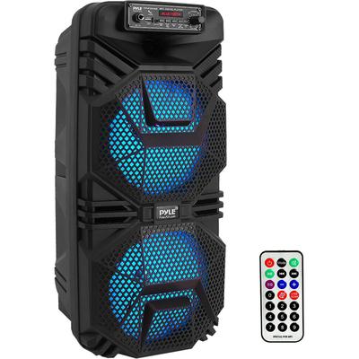 PYLE PRO PPHP2836B ALTAVOZ PA PORTATIL BLUETOOTH 8 DOBLE 600W LUCES MULTICOLOR