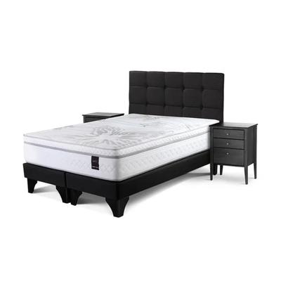 ROSEN DORMITORIO EUROPEO ART 4 ISSEY GRAFITO KING + 2 ALMOHADAS