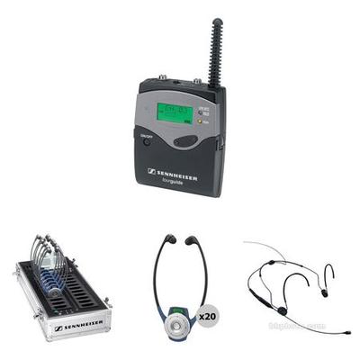 SENNHEISER TG 2020 KIT SISTEMA GUIA TURISTICA BODYPACK PAQUETE 20 TRANSMISOR SK