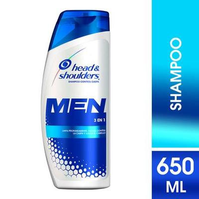 SHAMPOO H&S CONTROL CASPA 3 EN 1 MEN 650 ML
