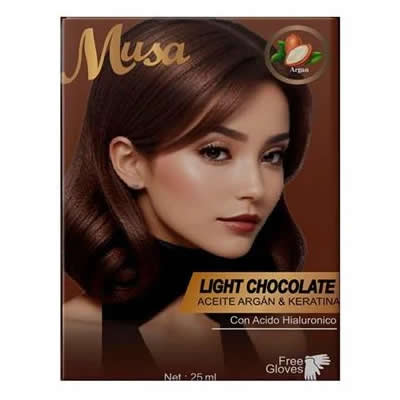 SHAMPOO TINTE CHOCOLATE CLARO 5B 25ML X 10 SACHETS
