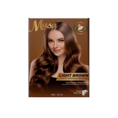 SHAMPOO TINTE MARRON CLARO 5N 25ML X 10 SACHETS