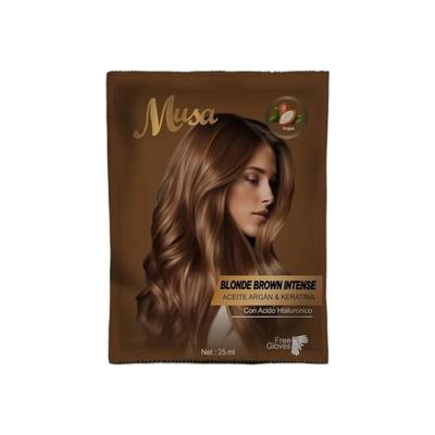 SHAMPOO TINTE MUSA 1G AVELLANA 25ML X 10 SACHETS