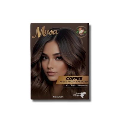 SHAMPOO TINTE MUSA CAFE 1B ARGAN 25ML X 10 SACHETS