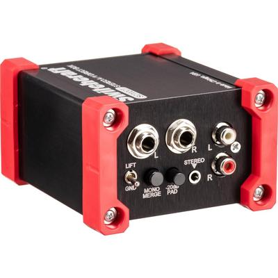 SWITCHCRAFT SC702CT CAJA DIRECTA ESTEREO AV TRANSFORMADOR PERSONALIZADO 2X RCA ENTRADAS TRS