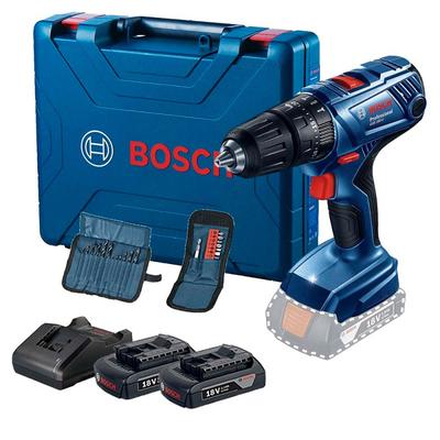 TALADRO PERCUTOR BOSCH GSB 180-LI 18V 54NM+SET 23 PIEZAS