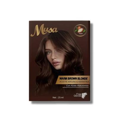 TINTE MUSA CASTAÑO 1C ARGAN 25ML X 10 SACHETS