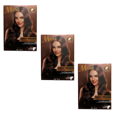TINTE MUSA SHAMPOO CHOCOLATE 5.4CH 25ML X 10 SACHETS 3 UNIDADES