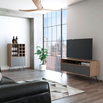 TUHOME COMBO MESA TV 55 PULGADAS + BAR CAVA VASSEL