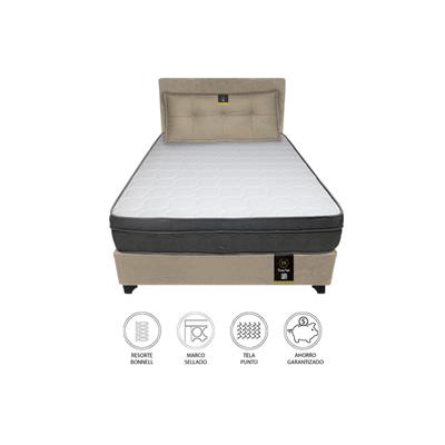 DORMITORIO BARAKA HOME TURIN 2 PLAZAS + CABECERA AJUSTABLE + COJIN