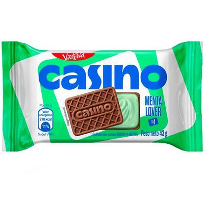 GALLETA CASINO MENTA 2 PAQUETES DE 6 UNIDADES C/U
