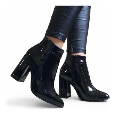 BOTIN CLASICO CORTO TACO 9 CHAROL MUJER 2086L-60