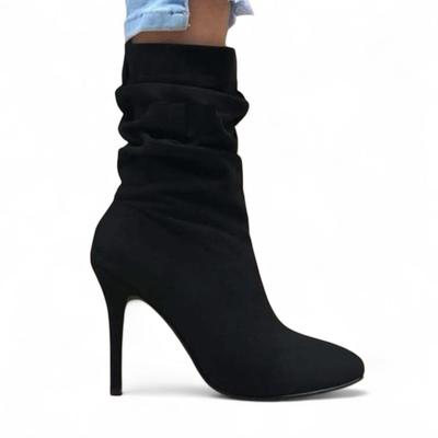 BOTIN CORRUGADO AGUJA TACO 9 CHAROL MUJER 2086L-68