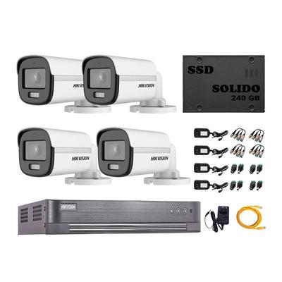 KIT CAMARA HIKVISION COLORVU 4K UHD SOLAR OUTDOOR
