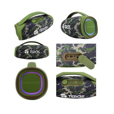 PARLANTE TEROS TE-6045G VERDE MILITAR CAMUFLADO 60 WATTS