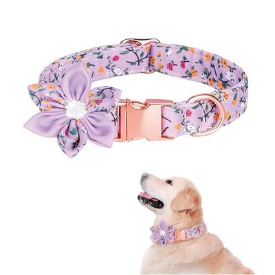 S&T COLLAR FLORAL MASCOTA TALLA M