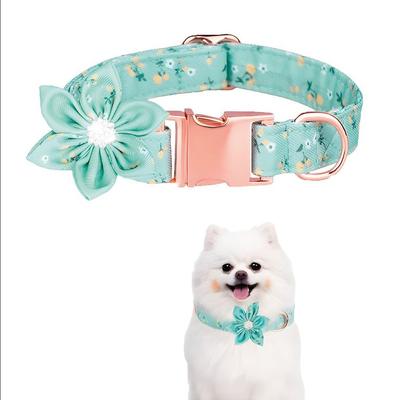 S&T COLLAR FLORAL MASCOTA TALLA S