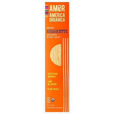 AMERICA ORGANICA PASTA ANDINA SPAGHETTI ARROZ QUINUA SIN GLUTEN 227G