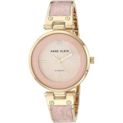 ANNE KLEIN RELOJ MUJER DIAMANTE ROSA DORADO AK/2512LPGB
