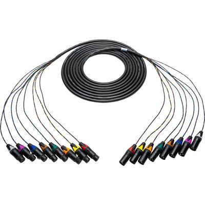 CABLE AUDIO SESCO 8 CANALES XLR MACHO A XLR HEMBRA 300 PIES