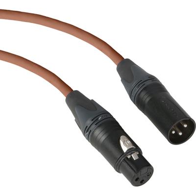 CABLE MICROFONO NEUTRIK XLR MACHO HEMBRA 10 PIES MARRON
