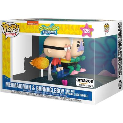 FUNKO POP HOMBRE SIRENA CHICO PERCEBE COCHE INVISIBLE BOD ESPONJA