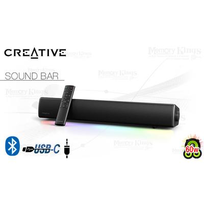 PARLANTE CREATIVE GS5 GAMING SOUND BAR RGB 60W BLUETOOTH