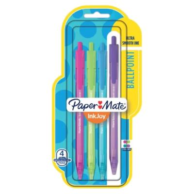 SET BOLIGRAFO RETRACTIL 1.0 MM PACK X4 MODELO LA3748