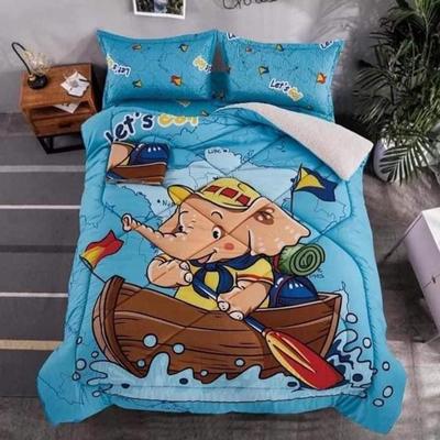 MINGDA SET EDREDON 2 PZ C/ CARNERO SET SABANAS FUNDAS 5 PZ 100% CALIDAD