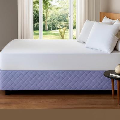 NUBE HOGAR FALDON DE TARIMA QUEEN 152CM X 203CM QUILTED ROMBOS 35CM
