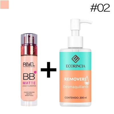 REVEL PACK BB MATTE LIQUID + REMOVEDOR ECORINCIA 200ML