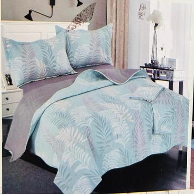 MINGJIA SET COBERTOR VERANO 2 PZ SABANAS FUNDAS ALGODON 5 PIEZAS