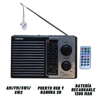 RADIO SONIVOX VS R117BT AM FM USB SD BT