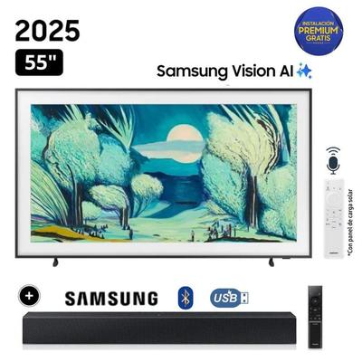 TELEVISOR SAMSUNG THE FRAME 55 QLED 4K VISION AI SMART TV QN55LS03F