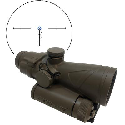 BROWE OPTICA TACTICA 4X32 RIFLESCOPE RETICULA CABALLO AZUL 5-56MM