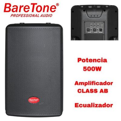 PARLANTE ACTIVO BARETONE MAX 12HD WOOFER 12 PULGADAS 500W XLR