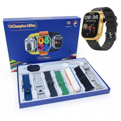 RELOJ INTELIGENTE HOMBRE SMARTWATCH T24 CHAMPIONS 7 CORREAS INTERCAMBIABLE