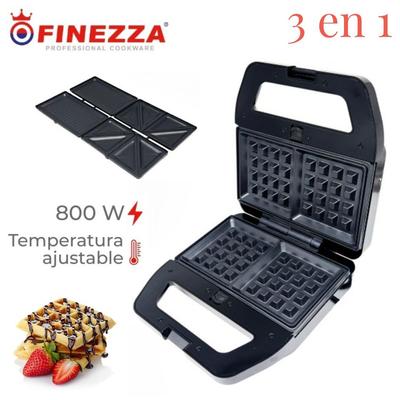 WAFLERA SANDWICHERA GRILL 3 EN 1 FINEZZA FZ-829W3