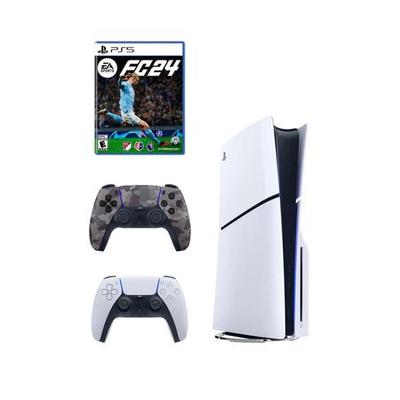 CONSOLA PLAYSTATION 5 PS5 LECTORA + DUALSENSE CAMUFLADO + VIDEOJUEGO EA SPORTS FC 24