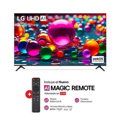 LG 75 PULGADAS UHD 4K SMART THINQ AI 75UA8000PSA MAGIC REMOTE