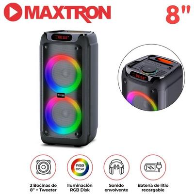 MAXTRON TORRE SONIDO MX 800 ZENITH 02 BOCINA 8 PULGADAS