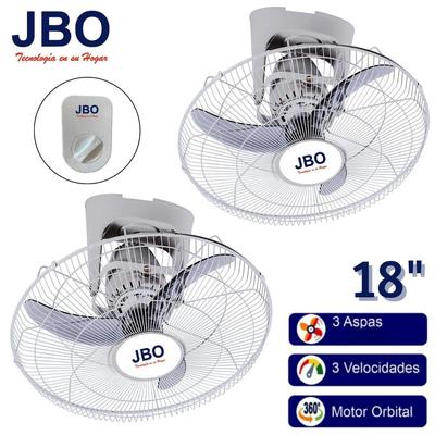PACK VENTILADOR DE TECHO INDUSTRIAL ORBITAL JBO 185T 18 PULGADAS 3 VELOCIDADES