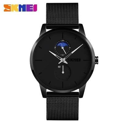 RELOJ SKMEI 9208 FASE LUNAR CORREA ACERO